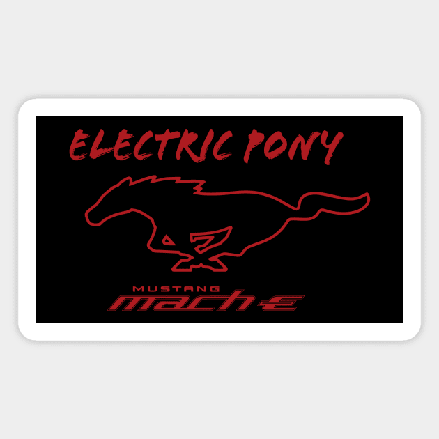 Mustang Mach-E - Electric Pony in Rapid Red Magnet by zealology